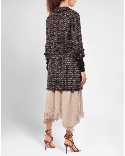 Dolce & Gabbana Gray Tweed Coat