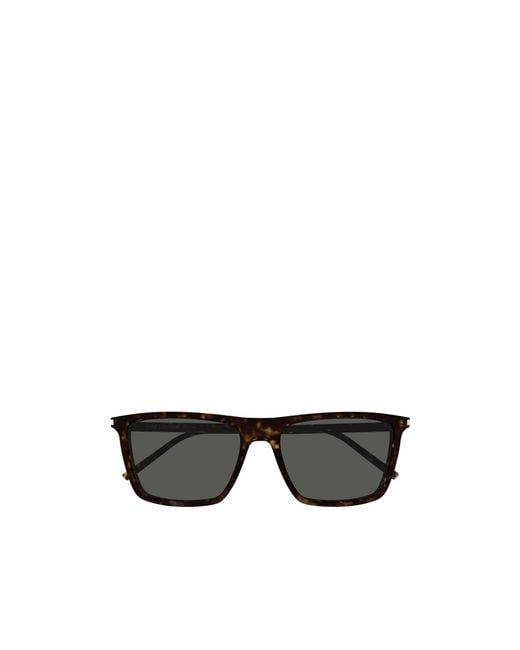 Saint Laurent Black Eyewear Sl 668 Square Frame Sunglasses for men