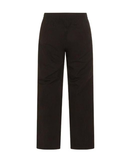Herno Black Laminar Elastic-Waist Straight-Leg Pants for men