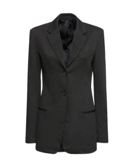 Helmut Lang Black Single-Breasted Blazer