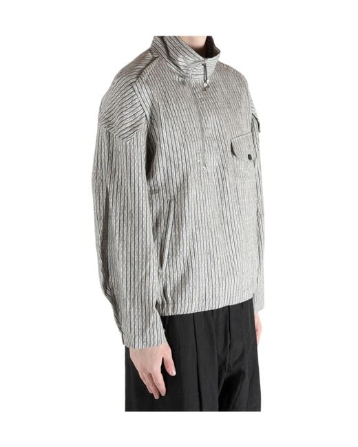 Kiko Kostadinov Gray Farkas Pullover Jacket for men