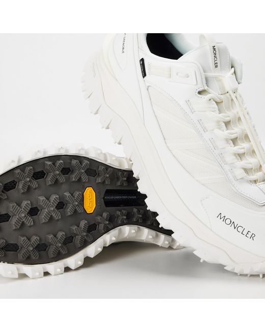 Moncler White Low-Top Sneakers for men
