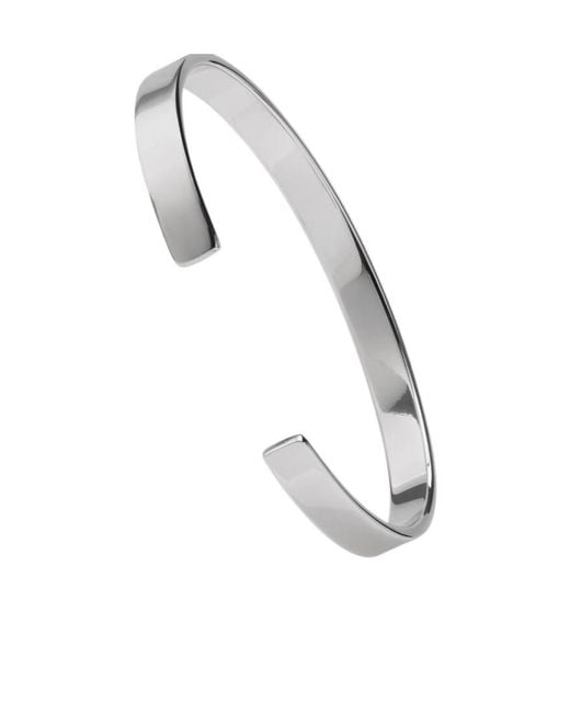 Maison Margiela White Logo Reference Cuff Bracelet for men