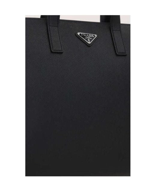 Prada Black Saffiano Leather Tote for men