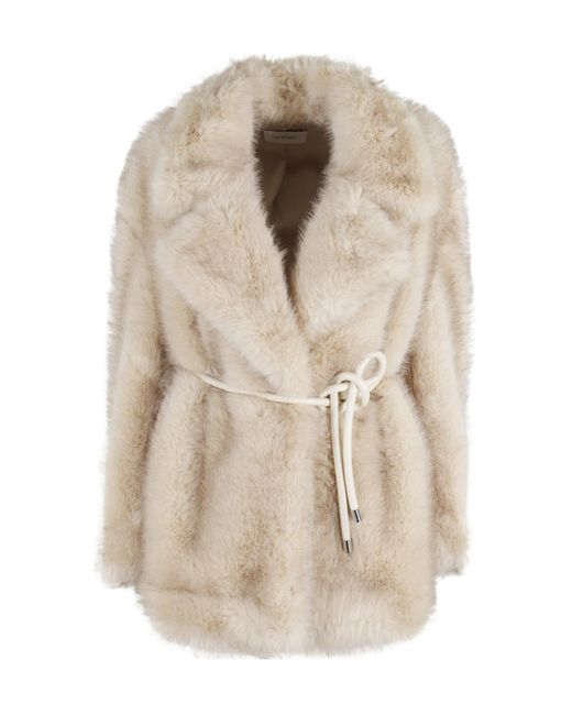 Sportmax Natural Rosaria Tied Waist Coat