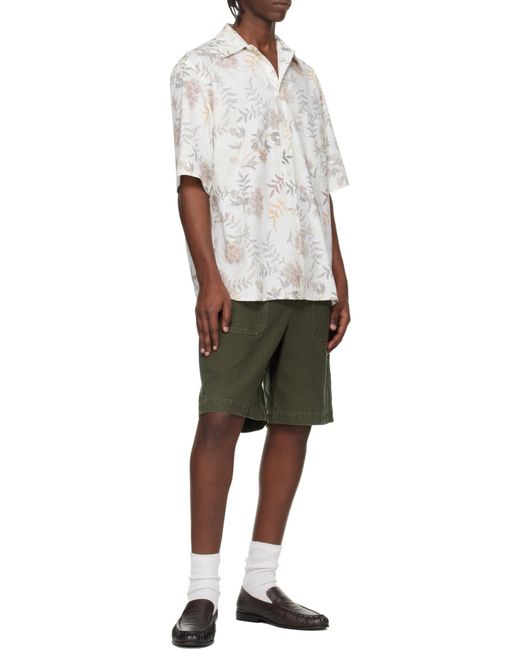 Isabel Marant Green Akyle Utility Shorts for men
