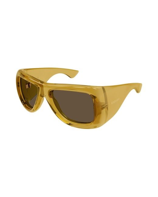 Saint Laurent Green Sl 902 Howl Geometric-Frame Sunglasses for men