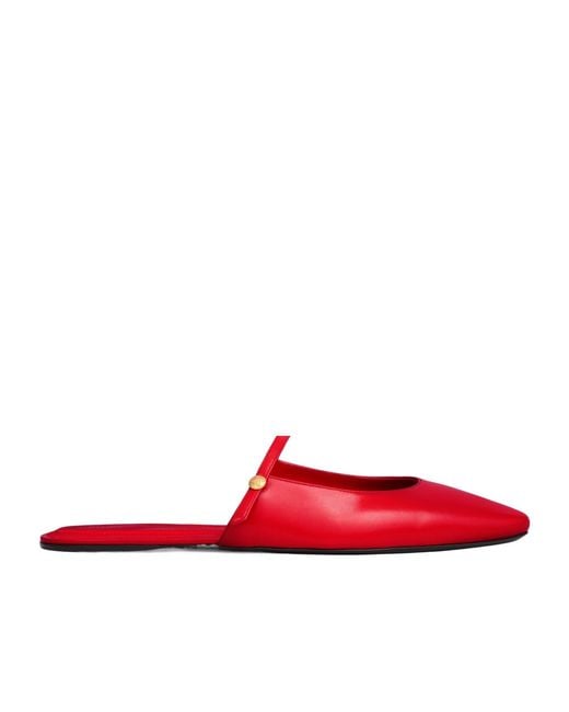 Céline Red Macaron Mule
