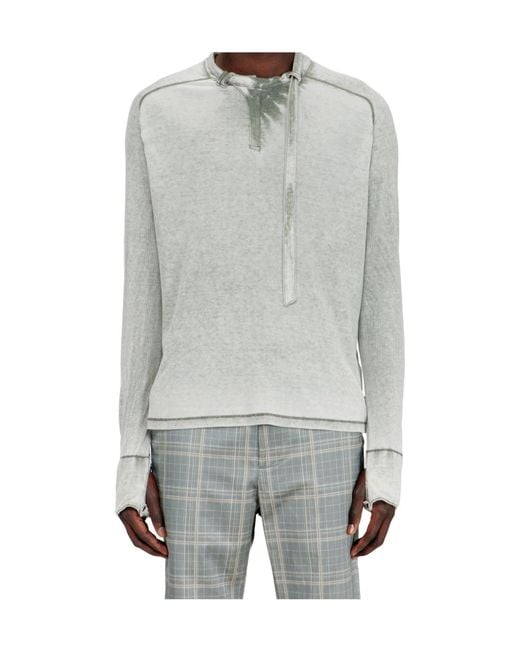DIESEL Gray T Gohan Long-Sleeve T-Shirt for men