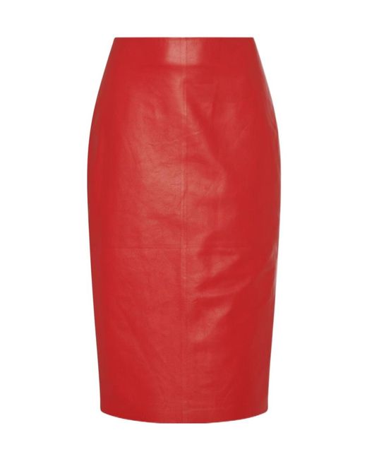 The Row Red Bartellette Skirt