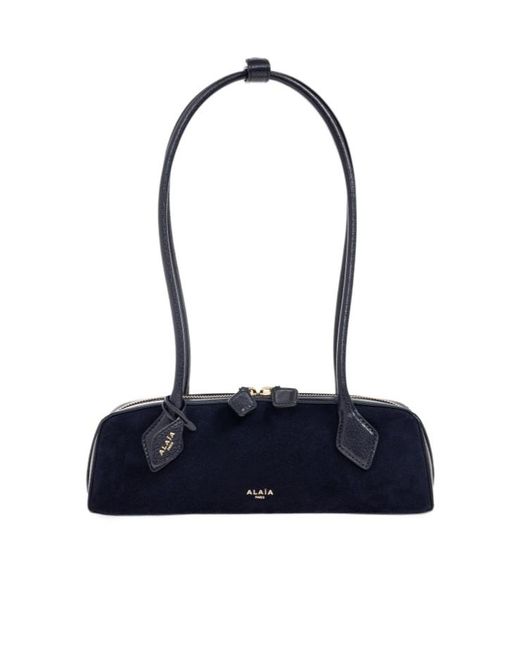 Alaïa Blue Alaïa Le Teckel Small Shoulder Bag