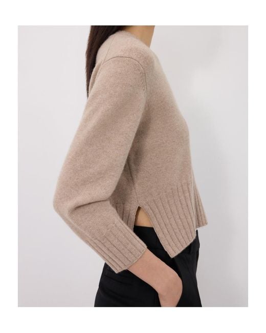Loulou de Saison Natural Mora Lds Cropped Jumper