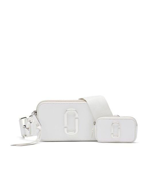 Marc Jacobs White The Utility Snapshot Crossbody Bag