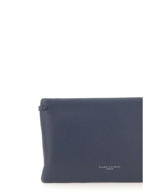 Gianni Chiarini Blue Hermy Clutch