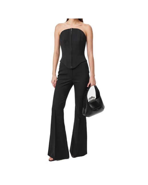 McQueen Blue Strapless Corset Top