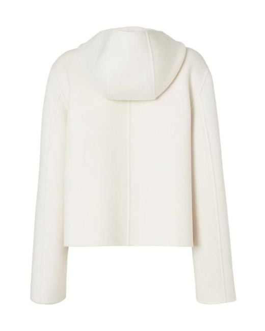 Fendi White Jacket Ivory Ff Zucca Wool Blouson