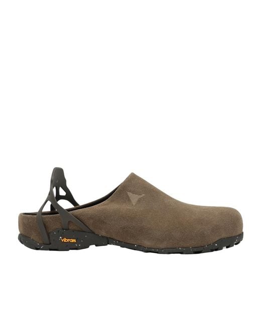 Roa Brown Fedaia Suede Mules for men
