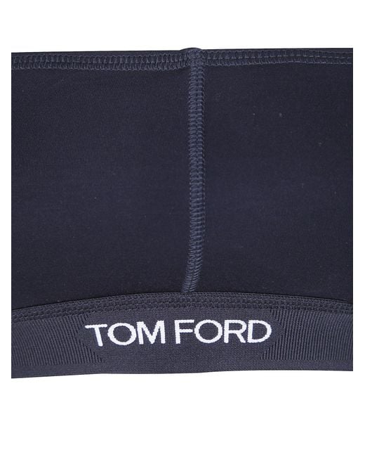 Tom Ford Blue Sleeveless Tube Top