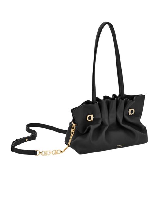 Ferragamo Black Ferragamo Soft-Bag