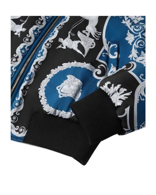 Versace Blue Reversible Blouson Jacket for men
