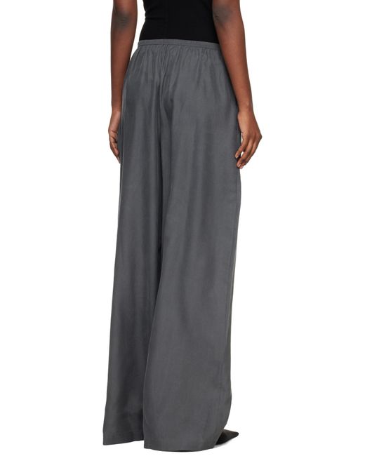 Alexander Wang Blue Mid-Rise Wide Leg Trackpants