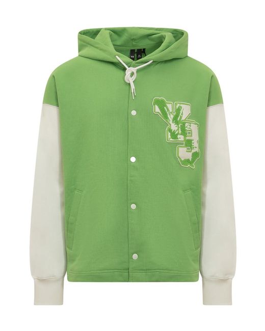 Y-3 Green Gfx Hooded Jacket for men