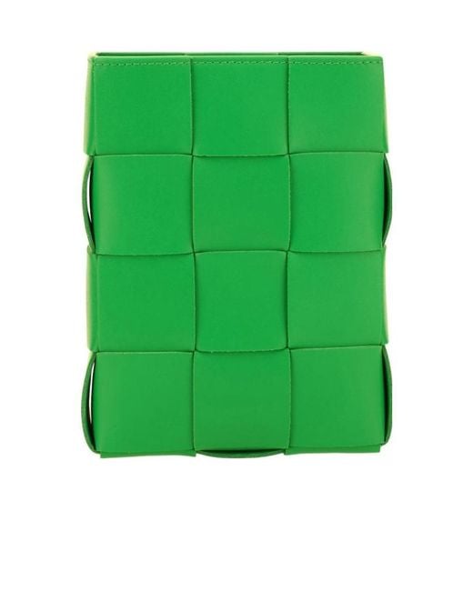 Bottega Veneta Green Mini Cassette Crossbody Bag for men