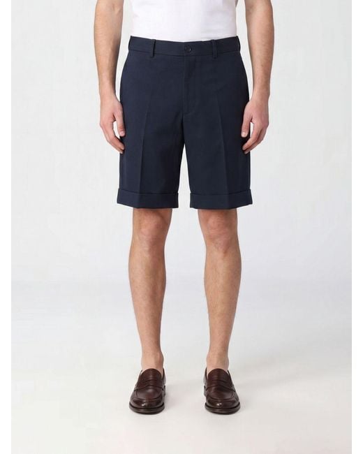 Valentino Blue V Logo Bermuda Shorts for men