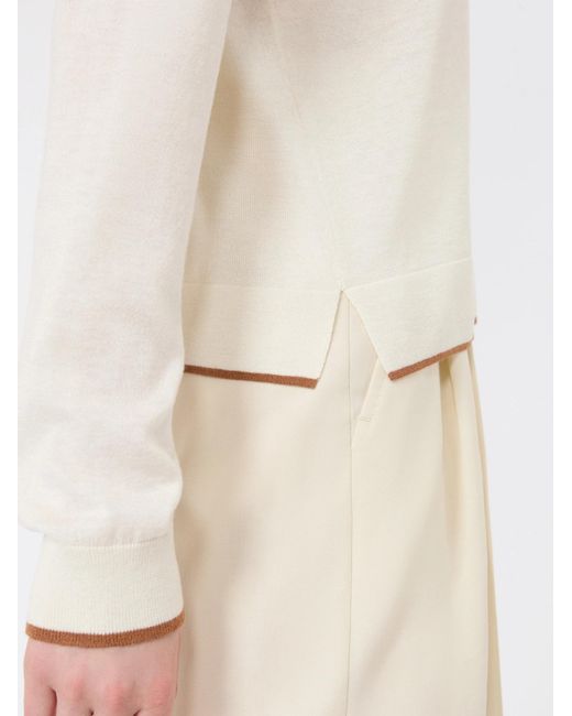 Max Mara White Studio Targa Button-Up Cardigan