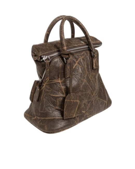 Maison Margiela Brown 5Ac Soft Mini Tote Bag