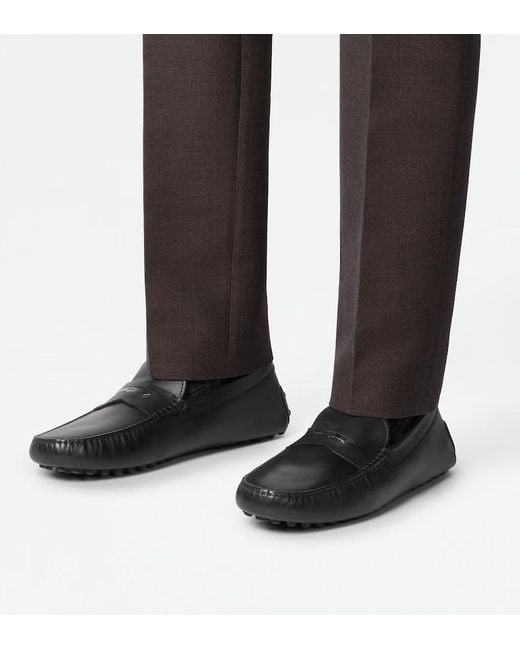 Tod's Black City Gommino Loafers for men
