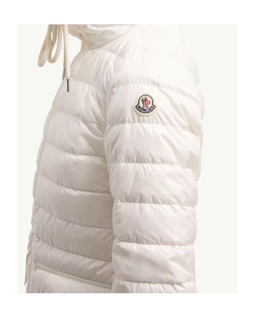 Moncler White Jasmin Short Down Jacket