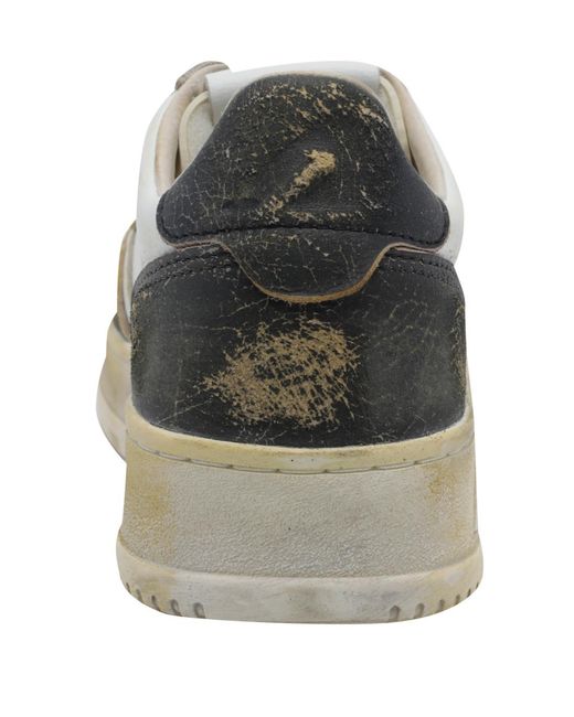 Autry Gray Super Vintage Panelled Sneakers for men