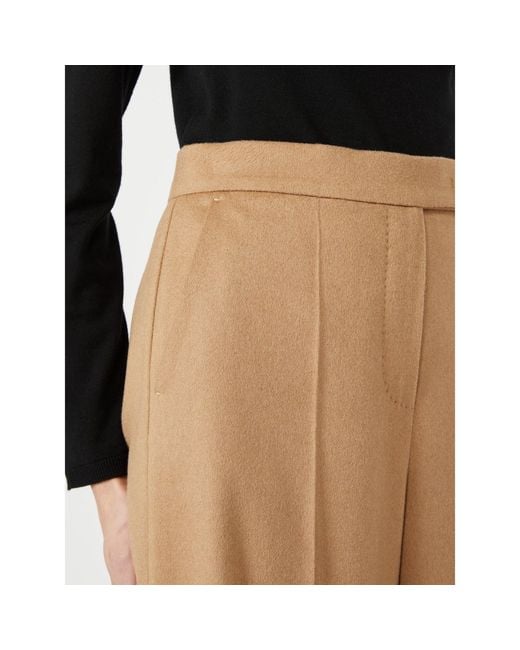 Max Mara Natural Pleated Casual Pants