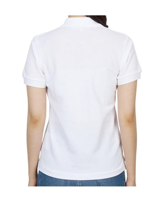 Comme des Garçons White Short-Sleeved Polo Shirt
