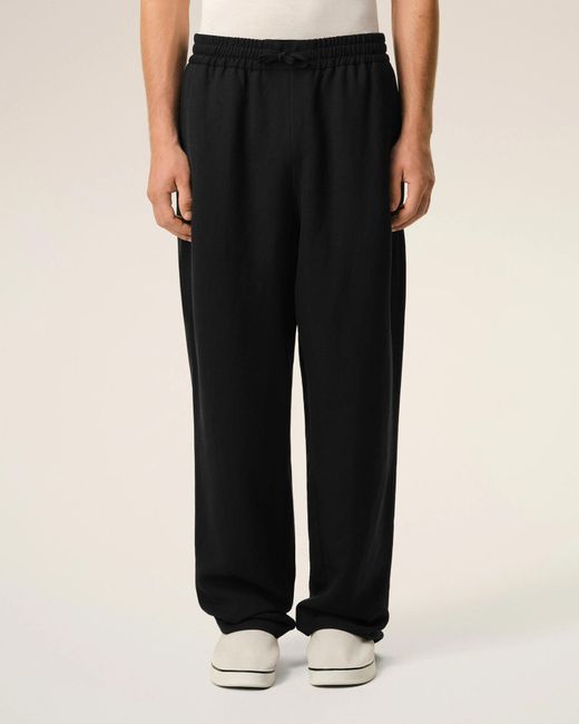 AMI Black Ami Elasticated Waist Trousers for men