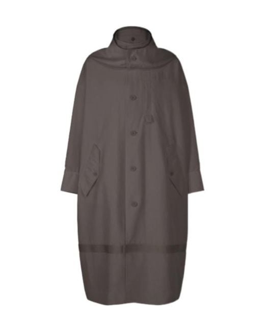 Homme Plissé Issey Miyake Gray Ribbon Pocket Coat for men