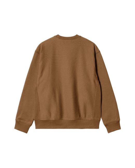 Carhartt Brown American Script Sweatshirt for men