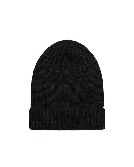 The Row Black Turn-Up Knit Hat