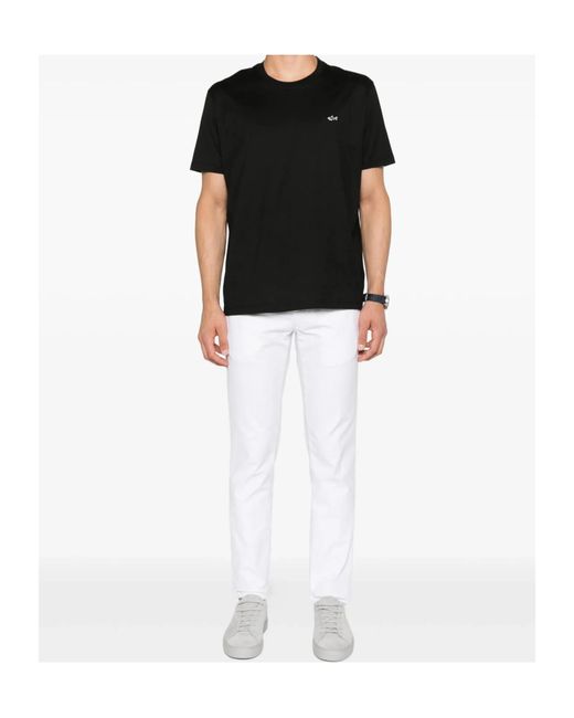 Paul & Shark Black Logo Crew-Neck T-Shirt for men