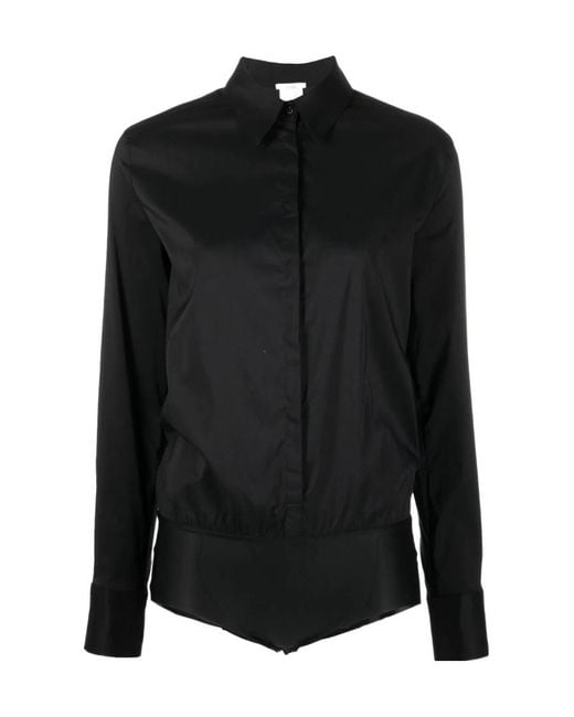 Wolford Black London Shirt-Style Body