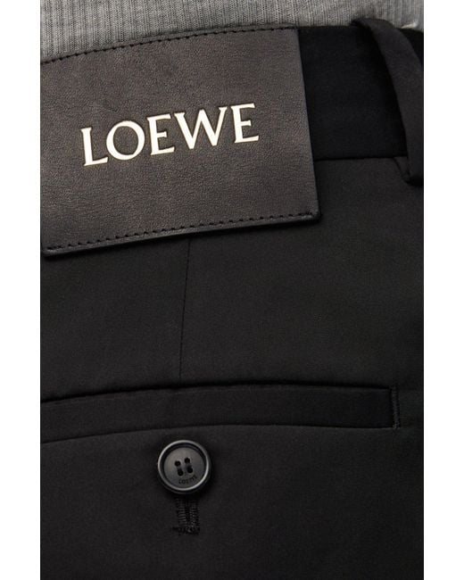 Loewe Black Trapeze Shorts