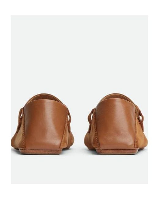 Bottega Veneta Brown Daddy Knot Detailed Loafers for men