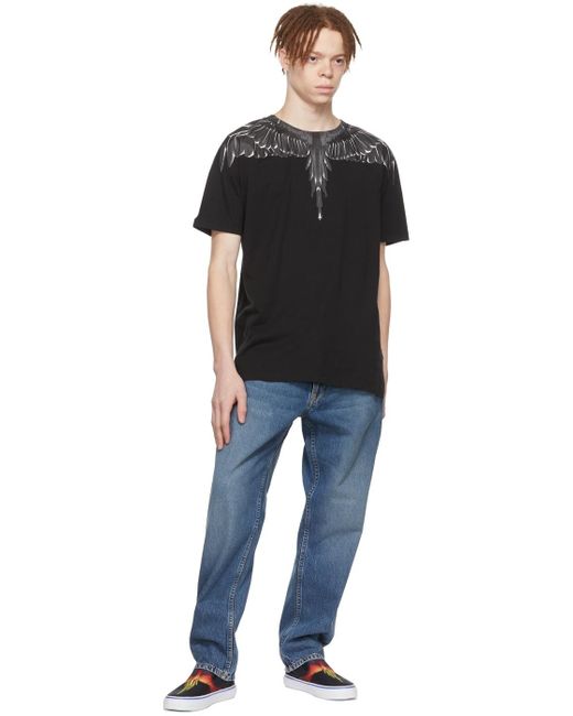 Marcelo Burlon Blue County Of Milan Wings Printed Slip-On Sneakers for men