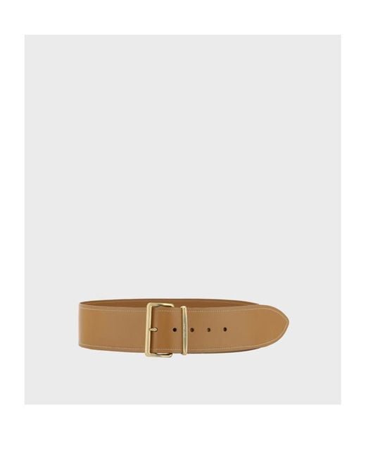 Miu Miu Natural Logo-Engraved Buckle-Fastened Belt