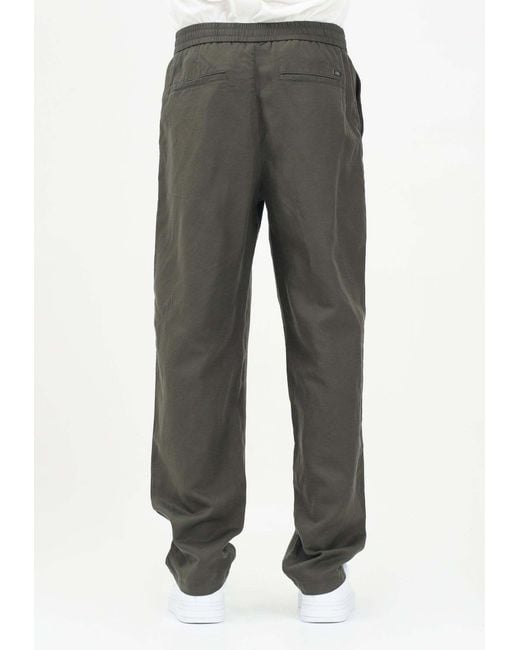 ARMANI EXCHANGE Gray Elastic Waist Casual Pants for men