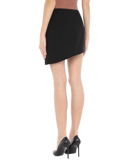 Saint Laurent Black Zip Fastening Flared Skirt
