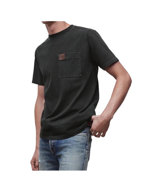 Dior Black Homme Logo Patch Crewneck T-Shirt for men