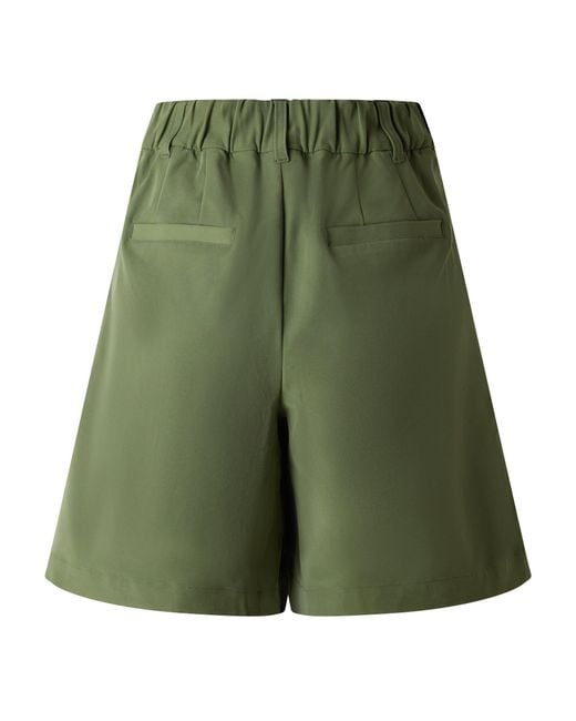 Varley Green Twill Cotton Shorts