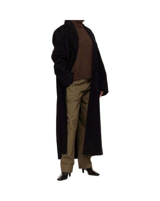 Frankie Shop Black Gaia Double Breasted Coat